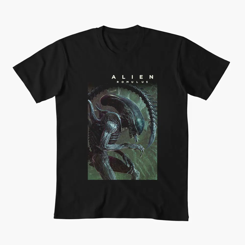 

Retro Sic-fi Alien Gift T-Shirt Xenomorph Graphic Clothes All size Tops S-6XL 100% cotton printed Unisex Tee
