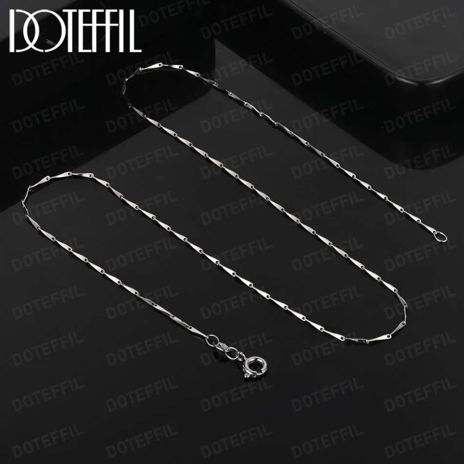 Naszyjnik DOTEFFIL, łańcuszek – 925 Sterling Silver Chain Necklace Men recenzja i cena
