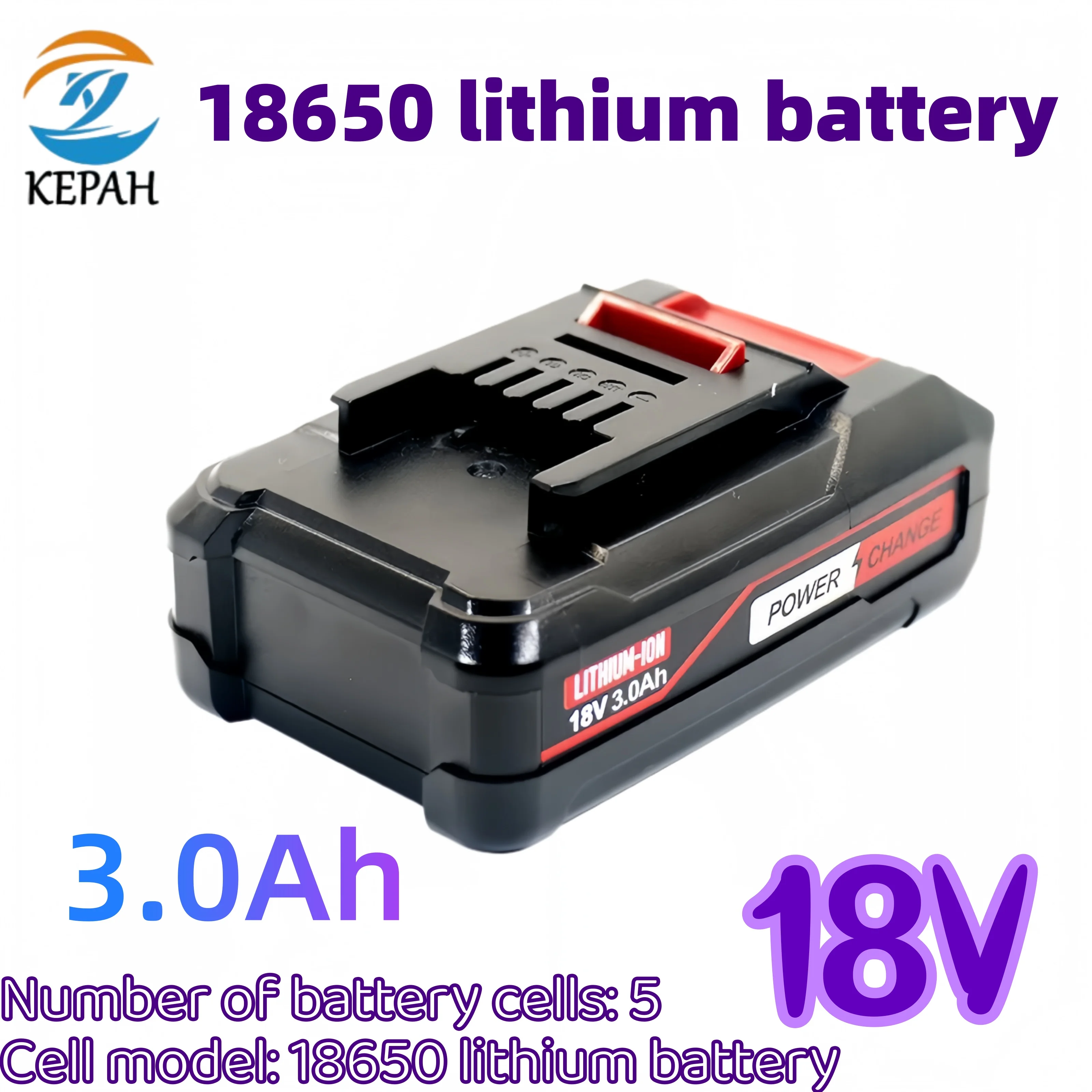 بطارية ليثيوم أيون 18 فولت 3.0 أمبير في الساعة | عالمية لسلسلة تغيير EINHELL Power X، تناسب EIN18C2/PX - BAT4