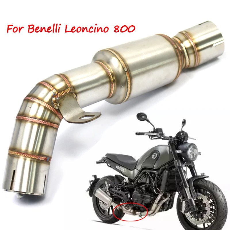 

For Benelli Leoncino 800 Motorcycle Escape Exhaust Pipe Connecting Stainless Steel Large Front Link Modification