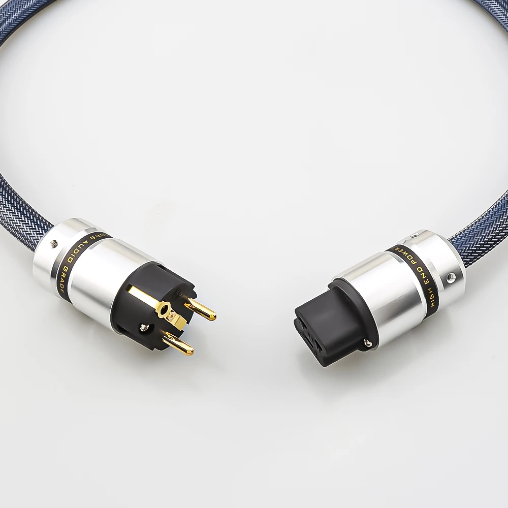 HI-End Audiocrast P111 + DW15 HIFI C19 кабель питания посеребренный шнур питания США медь ЕС позолоченный штекер питания 20A C19 IEC мама