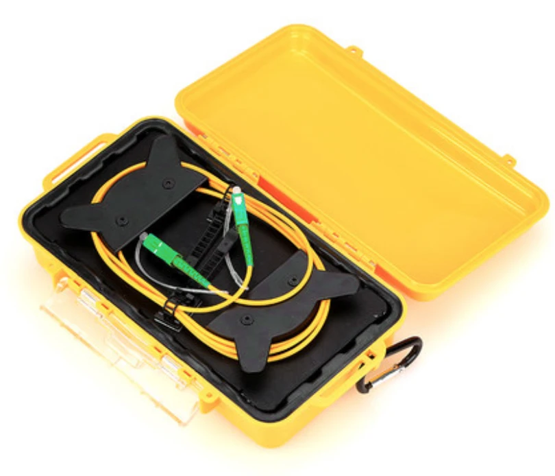 OTDR Launch Cable Box 0.1KM~2KM OTDR Dummy Fiber Optic Launch Cable Box FC SC LC ST