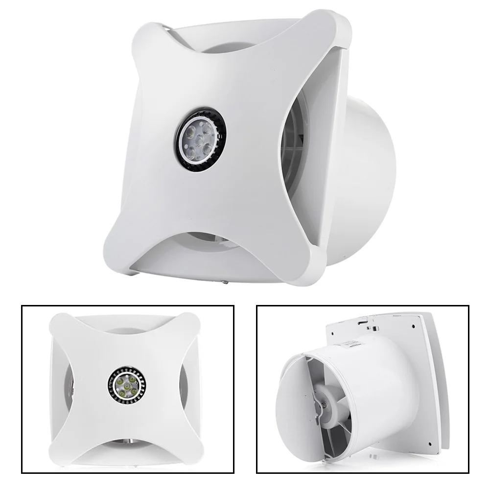 1pc 15W Exhaust Fan Bathroom Ceiling Ventilation Fan With Lighting Air Vent Exhaust Reduce Humidity Levels For Bathroom Toilet