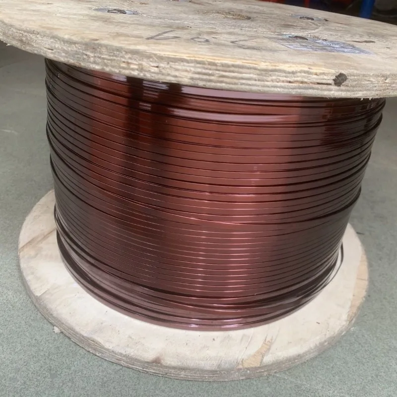 1kg 1mm-7mm QZYB-2/180 Enameled Flat Copper Wire for Motor Winding Magnetic Coil WESTCREEK