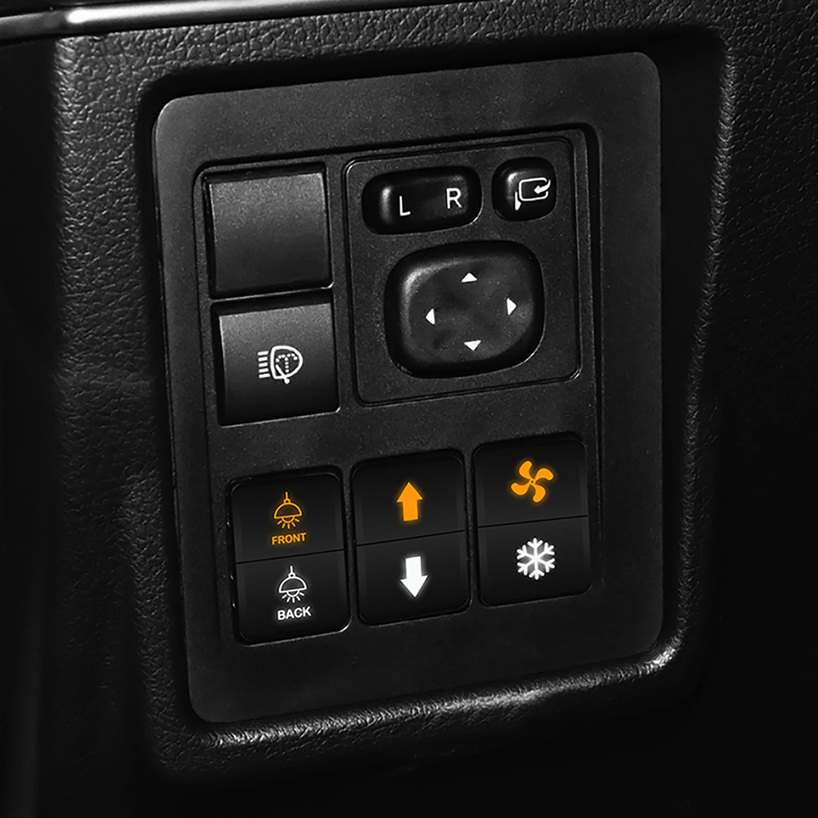 Orange Amber 12V Dual Push Button Switch for Toyota switches Toyota 4Runner FJ Cruiser Landcruiser Prado Tundra Tacoma