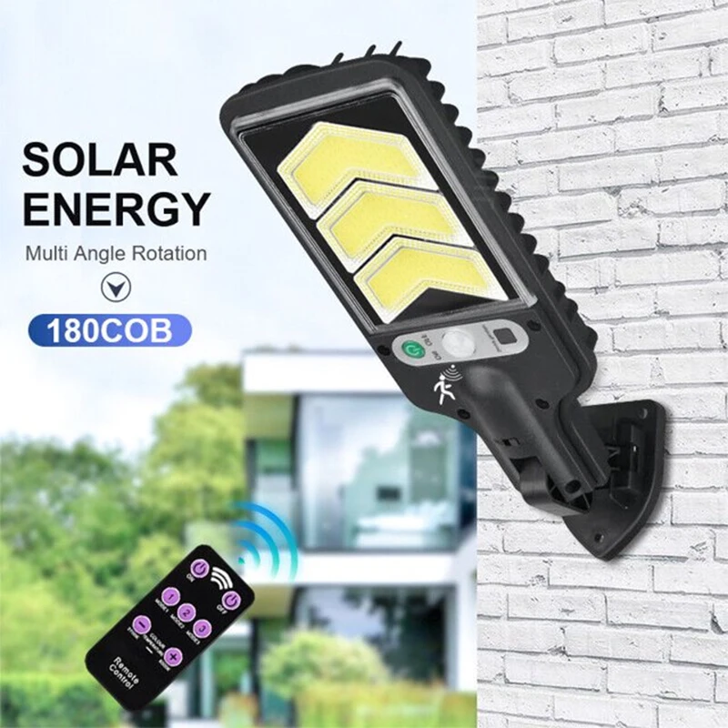 

Solar Street Lights Outdoor Solar Lamp With 3 Light Mode Waterproof Motion Sensor Security Lighting for Garden Patio Path Yard