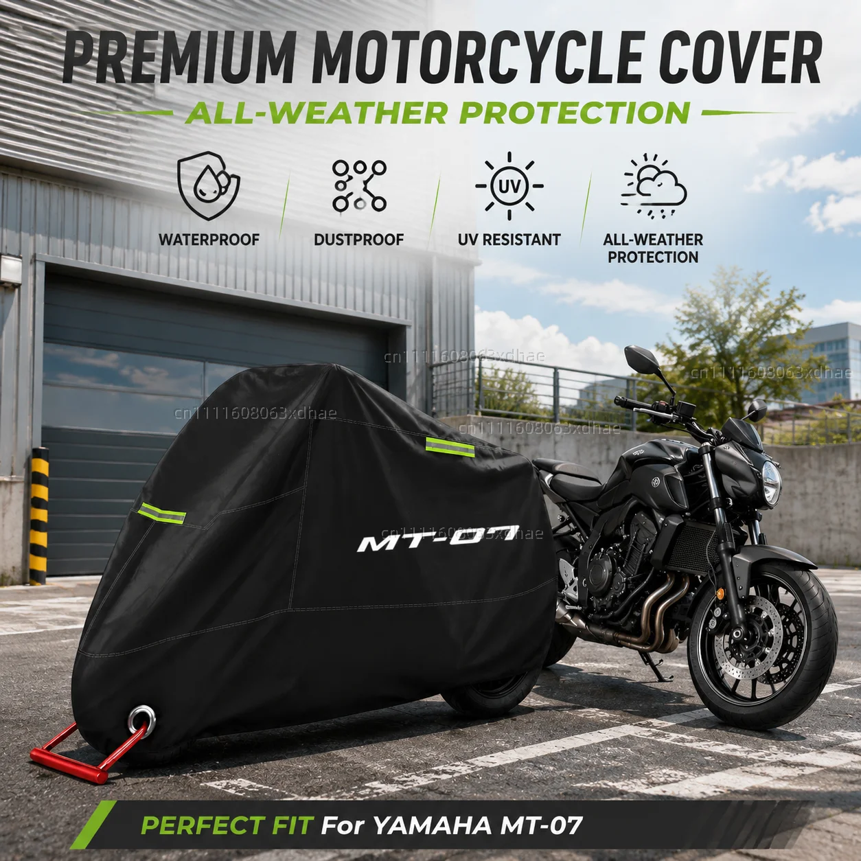 Premium Motorcycle Cover All Weather Dust Rain UV Protection 190T Oxford Cloth For For YAMAHA MT-07 MT07 MT 07 2014-2022 2021