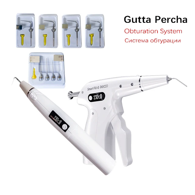 Endodontyczny system obturacji dentystycznej 150 180 200 230 ℃   Podgrzewana końcówka pistoletu Bezprzewodowe napełnianie 3D Endo Instrument Dentysta Percha Gutta