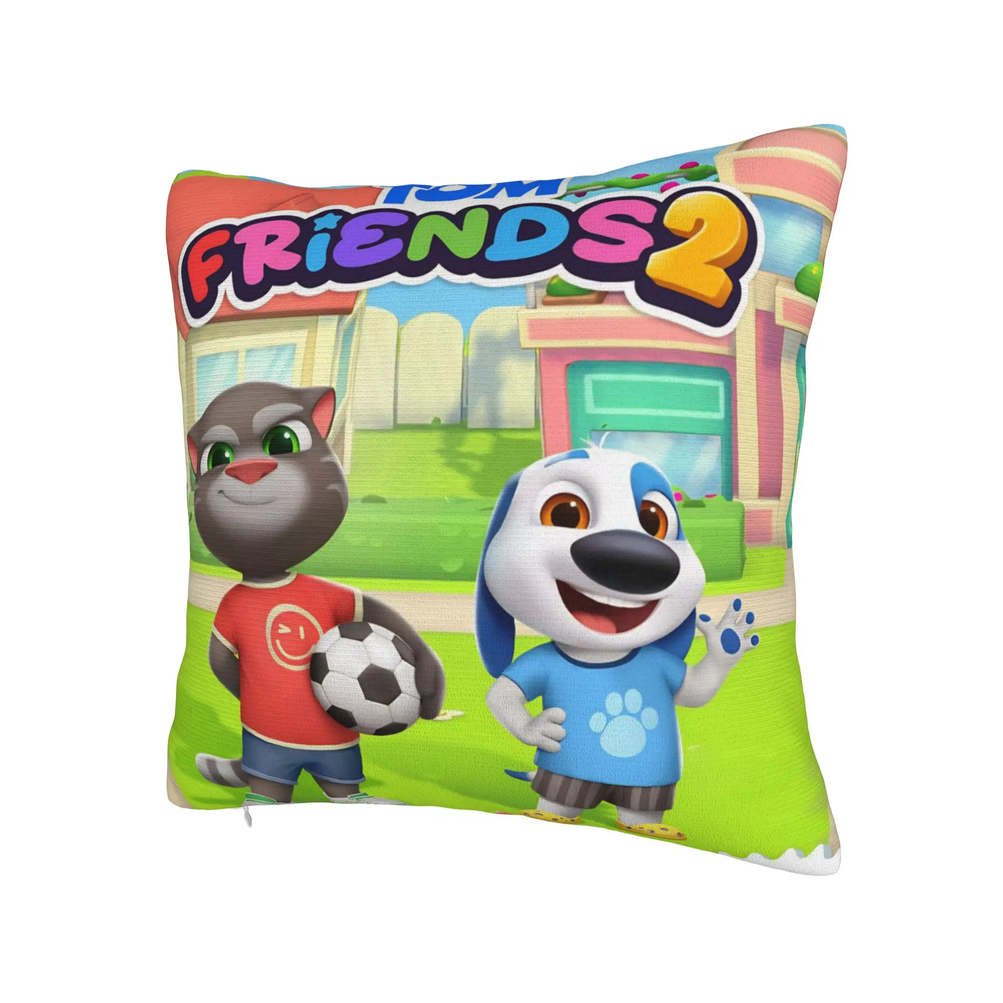 Decorative Pillowcases T-Talking T-Tom And F-Friends Merch Chair  Pillow Case Cover Zipper Multi Size