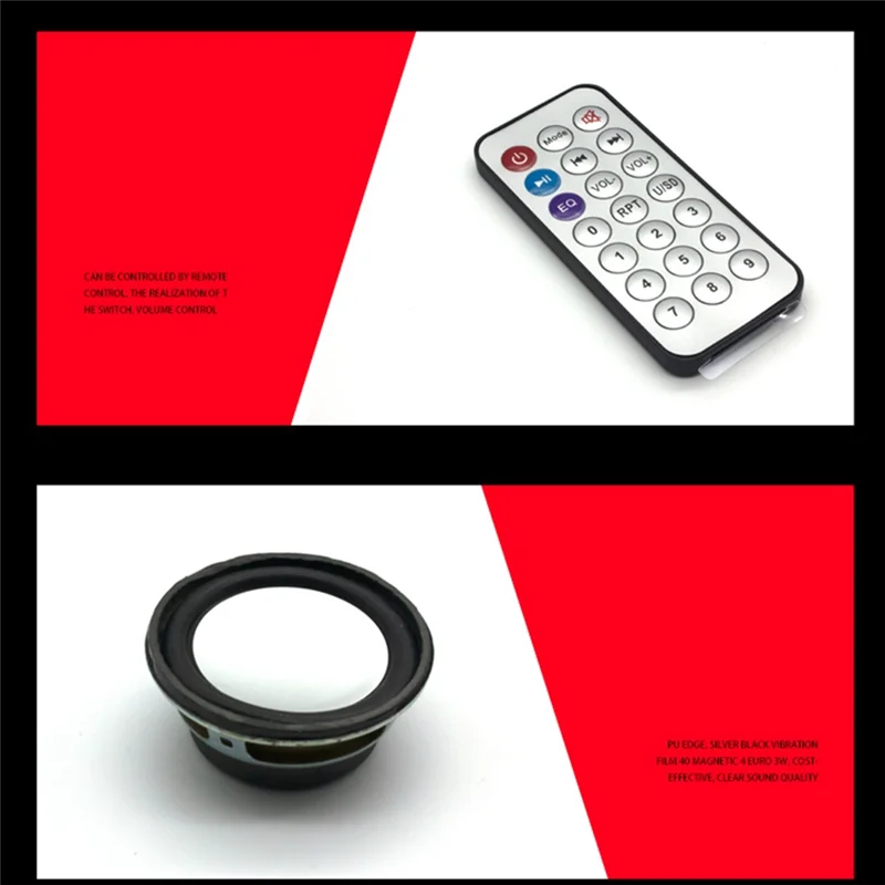 Kit elettronico affidabile-DIY Altoparlante Bluetooth Elettronica Kit progetto di saldatura fai-da-te Altoparlante stereo Bluetooth Supporto U Disk-ABDQ