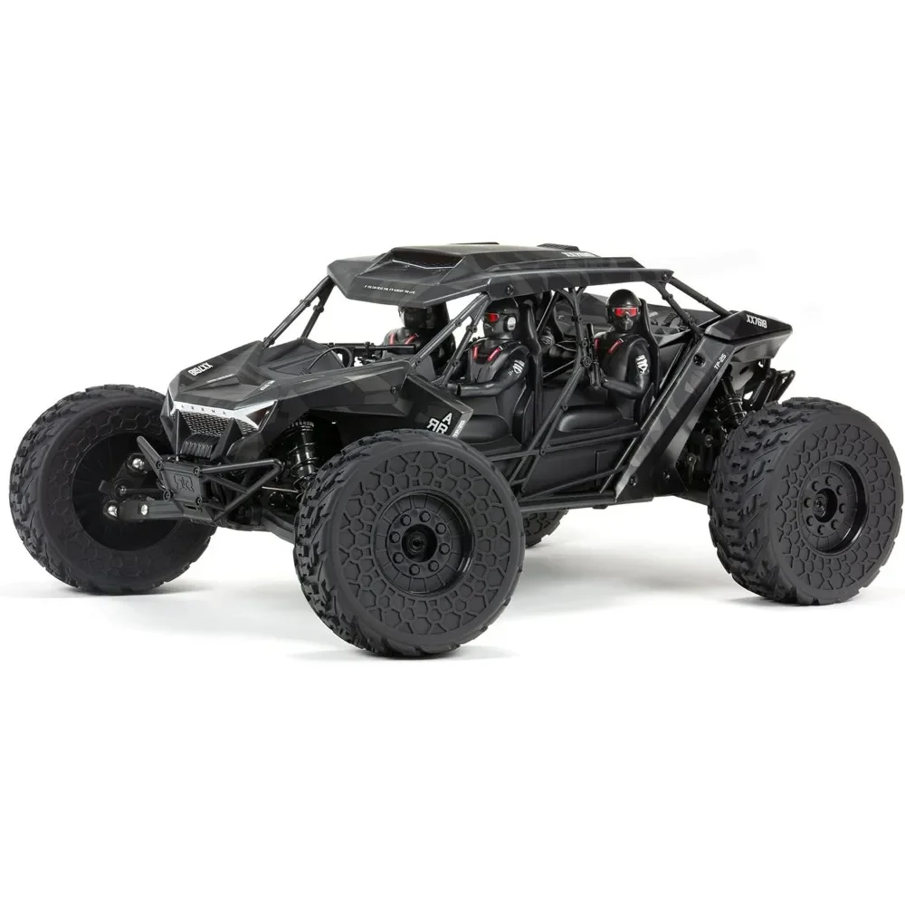 

% RC Truck 1/7 FIRETEAM 6S 4WD BLX Speed Assault Vehicle RTR (аккумуляторы и зарядное устройство в комплект не входят), ARA7618T1, черный
