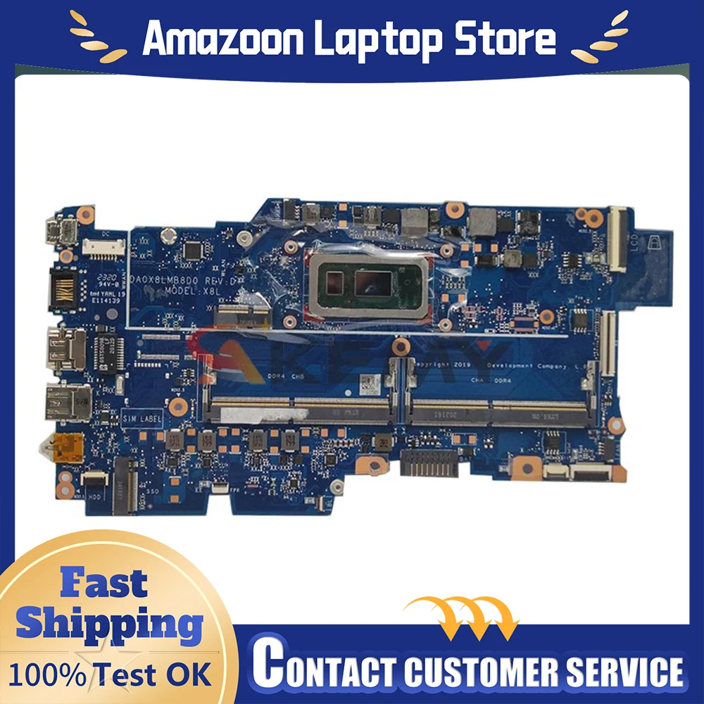 

For HP Probook 430 440 G7 450 Laptop Motherboard DA0X8LMB8D0 5205U i3-10110U i5-10210U i7-10510U Mainboard 430-G7 100% tested