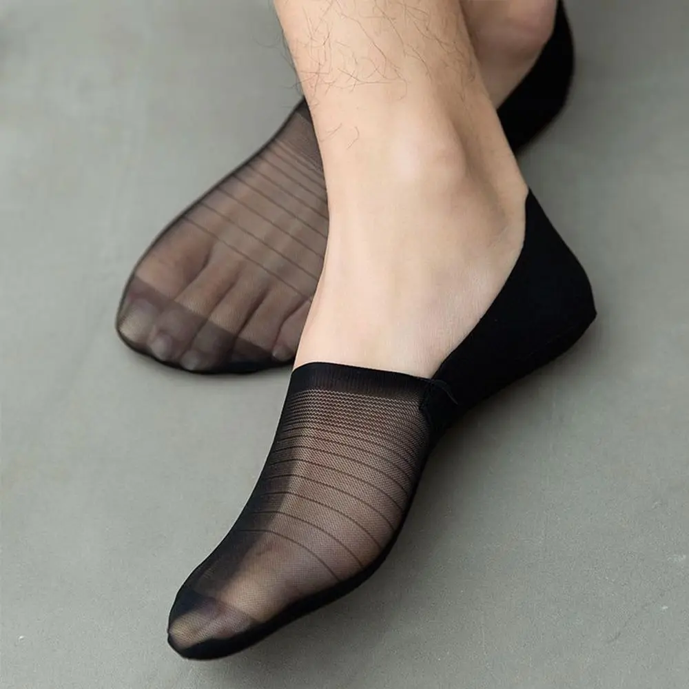 Thin Seamless Soft Slippers Invisible Socks Breathable Man Socks Mesh Socks