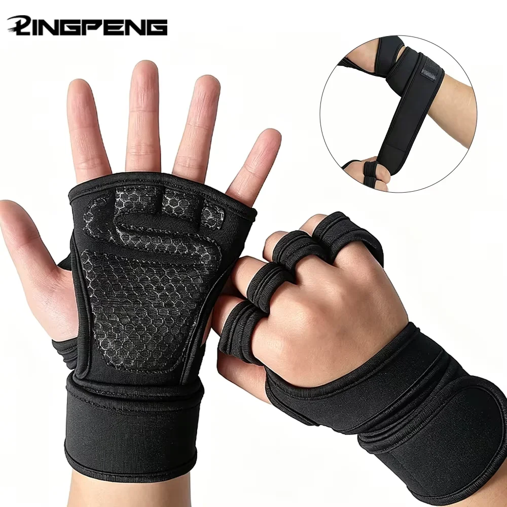 Trainings-Sporthandschuhe für Männer und Frauen Workout-Handschuhe Fitness Bodybuilding Gewichtheben Gym Hand-Handgelenk-Handflächen-Schutzhandschuhe