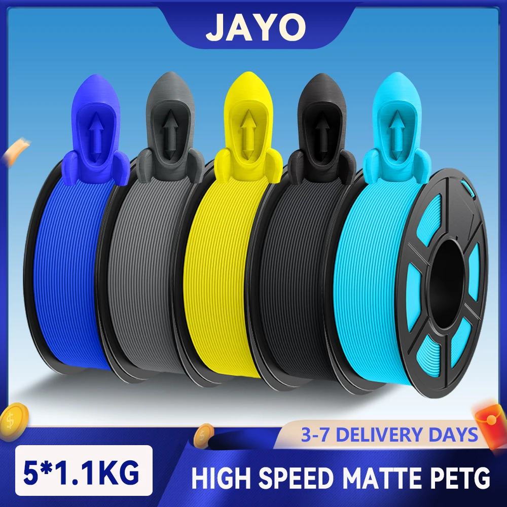 Filament PETG JAYO 5.5KG 3D High Speed Matte 1.75mm, prędkość druku 30mm/s – 600mm/s, wysoka prędkość…