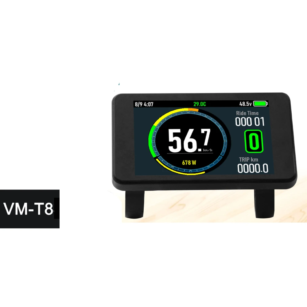 24V 36V 48V 60V 72V VM-T8 Instrument Display for Mountain Bike Bicycle Scooter Power Assisted Refitting Parts