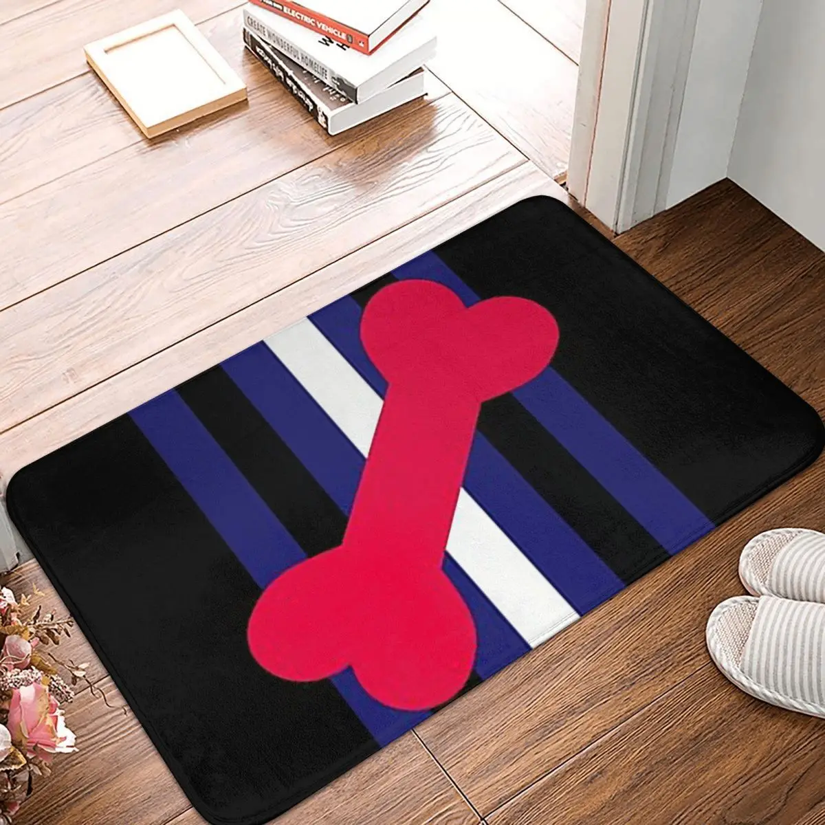 Leather Puppy Pride Non-slip Doormat Floor Mat Water oil proof Carpet Rug for Kitchen Entrance Home Bathroom Living room Mats