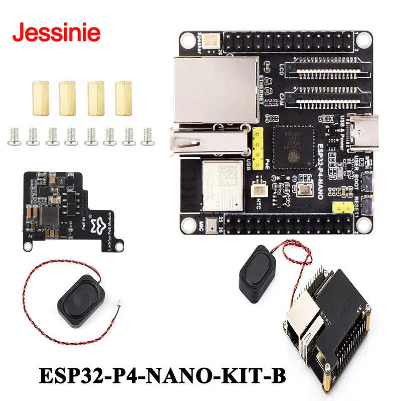 105 peças/lote ESP32-P4-NANO-KIT-B Placa de Desenvolvimento de Alto Desempenho Suporta Wi-Fi 6 BLE 5 Processadores RISC-V Dual-core e Single-core