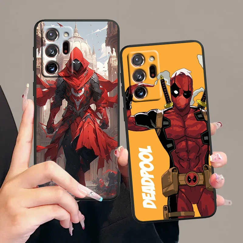 Death Attendant Marvel Cool For Samsung Note 20 10 Ultra Plus A31 A14 A12 A70 A34 A25 A04 A05 A15 A24 5G Black Funda Phone Case