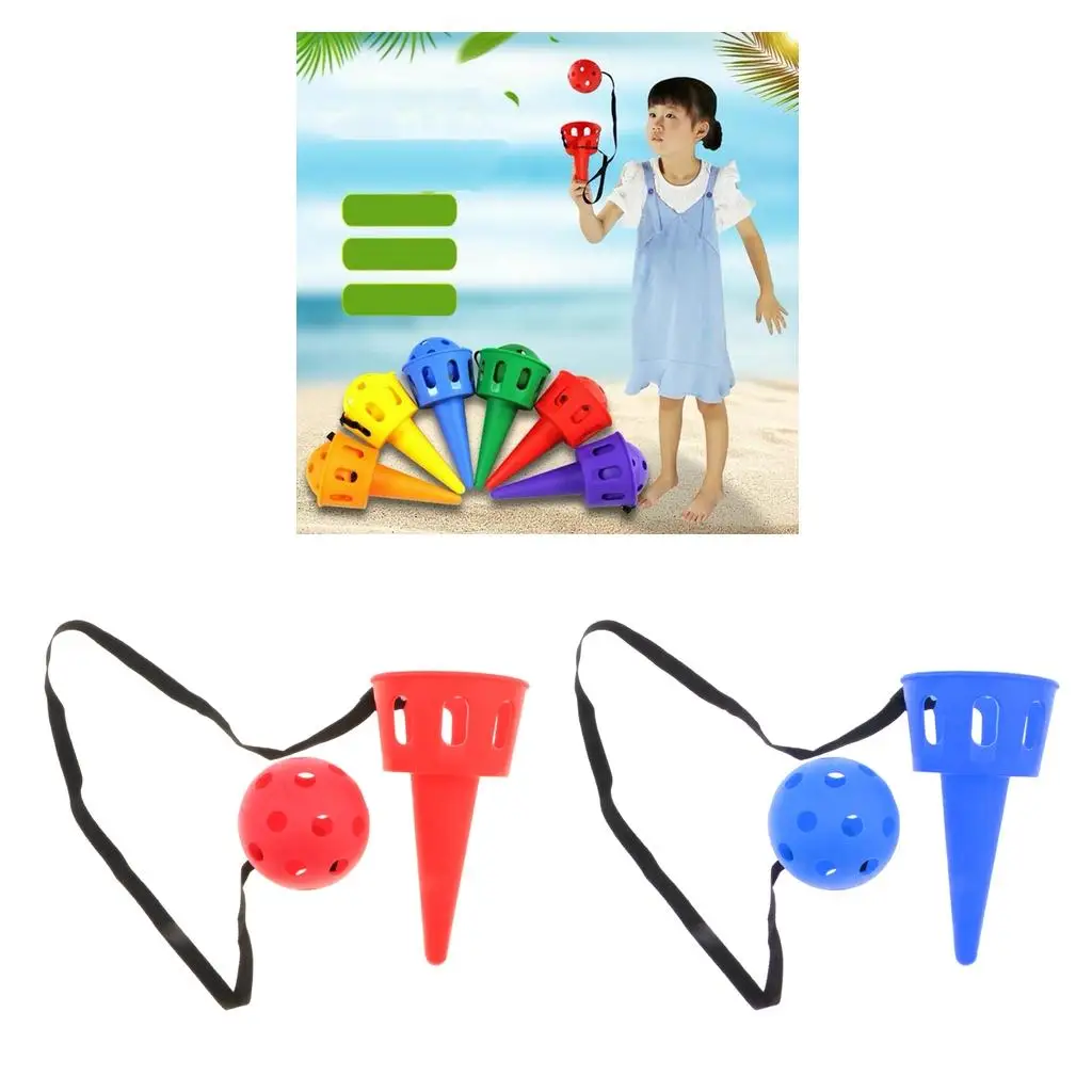 قطعتان من ألعاب الرياضة في الهواء الطلق، ألعاب التقاط الكرة للأطفال