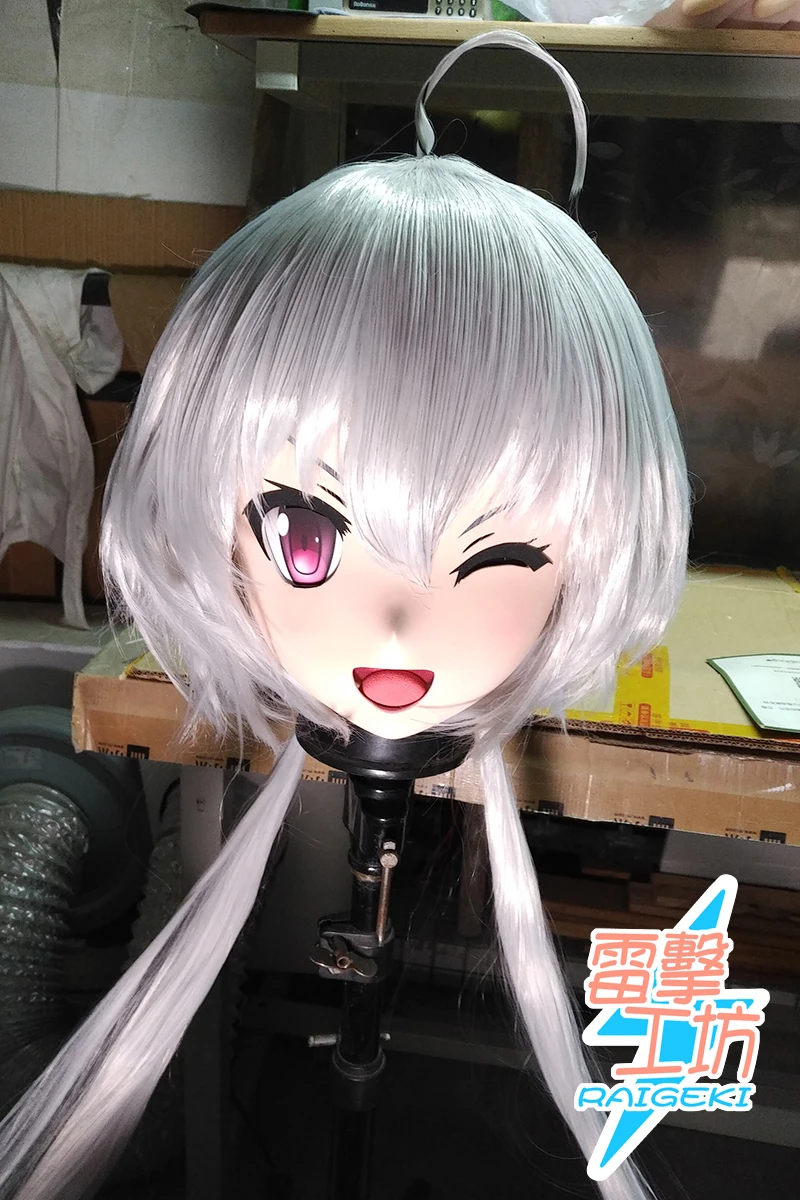 

(X-KM145) Качественная ручная работа из смолы для женщин/девочек, японский персонаж мультфильма Animego, косплей, маска кигуруми, трансвестит