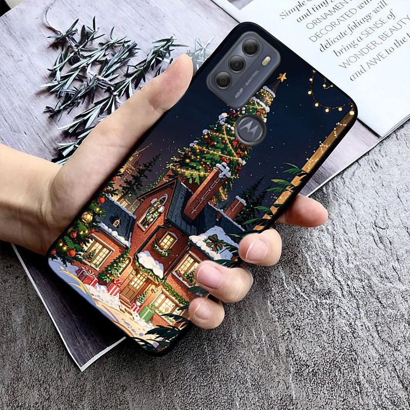 جراب هاتف لهاتف Moto G85 G55 G05 G14 G75 G31 G50 G10 G20 G30 G60 G13 G32 G84 G54 G53 G72 G24 قوة الشتاء عيد الميلاد