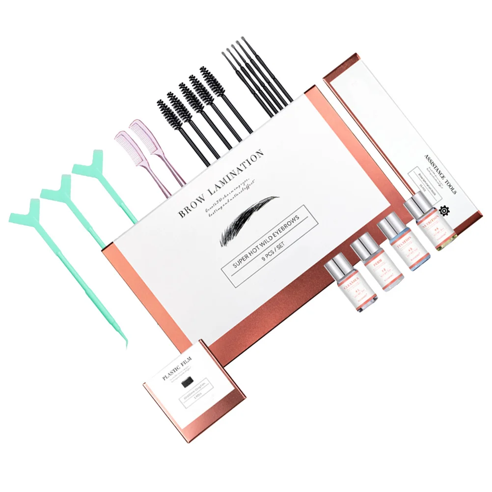 

1Set Eyebrow Lamination Tools Kit Professional DIY Brow Perm Styling Set for Natural 3D Brows Gift for Women Makeup Lovers