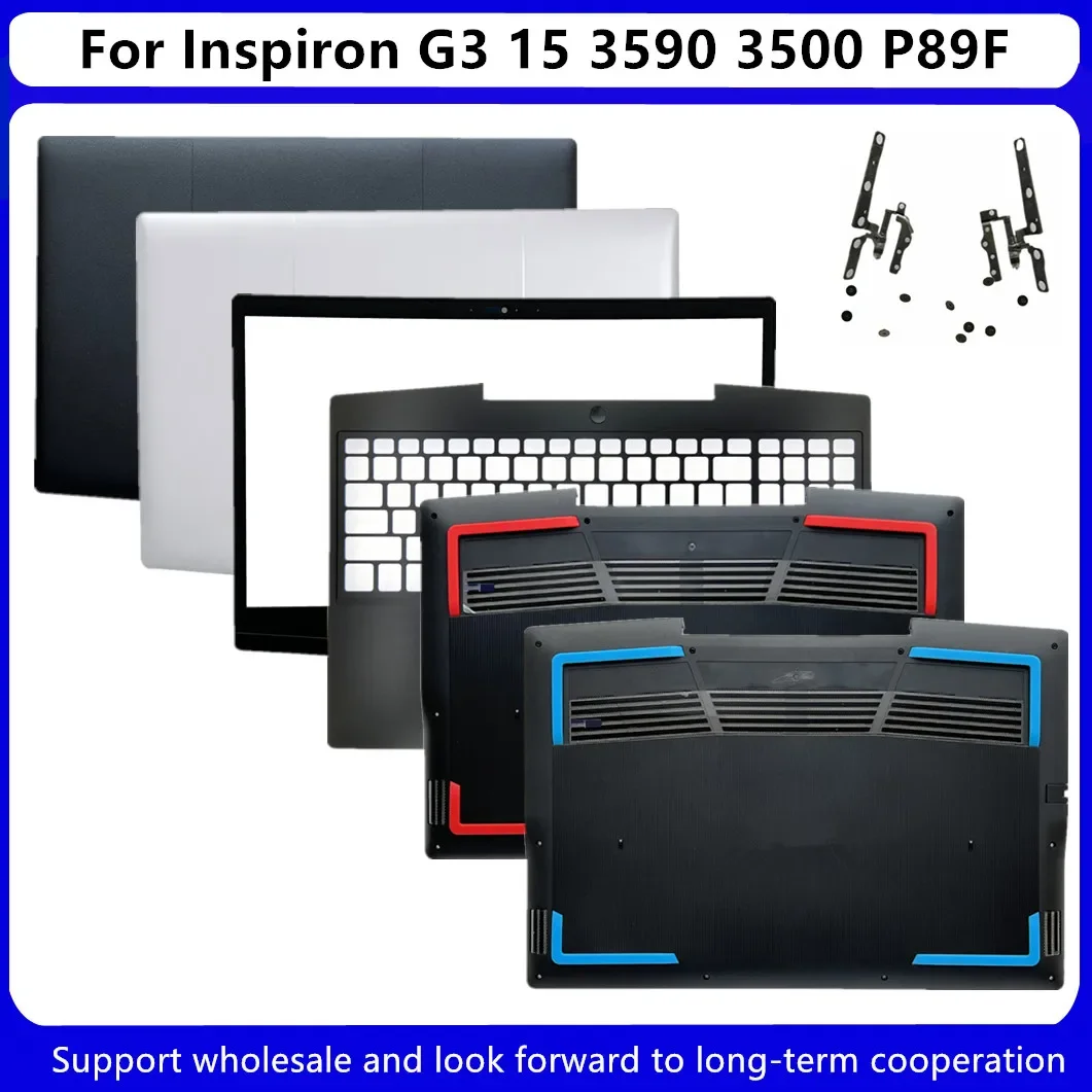 Nowość dla Dell Inspiron G3 15 3590 3500 P89F LCD tylna/pokrywa przednia/podparcie dłoni/dolna/zawiasy/ 0747KP 03HKFN 0YGCNV