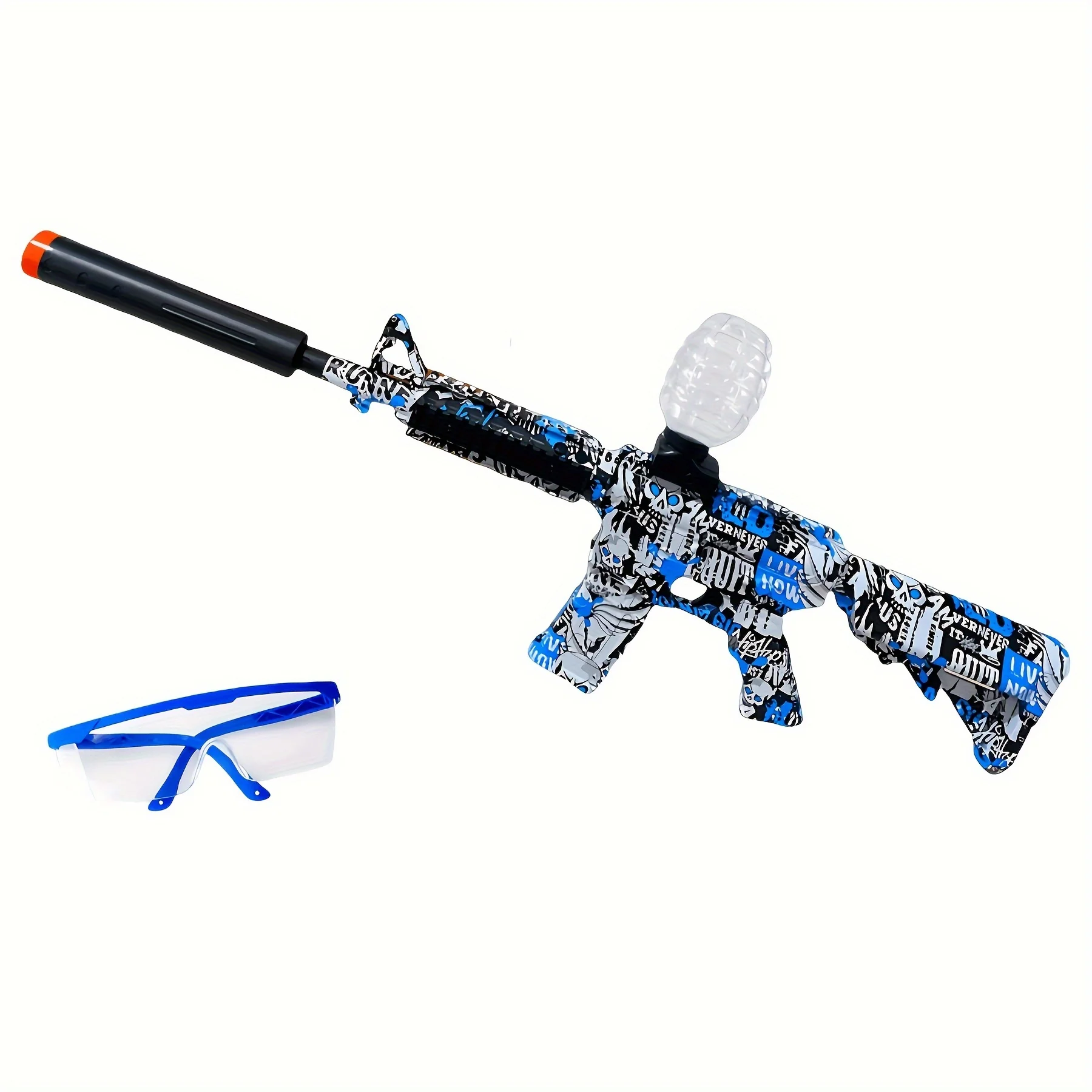 전기 볼 블래스터, 오르비즈 건 고성능 볼 블래스터 건 멋진 장난감 총, 충전식 스플래터 볼 장난감 (야외용)