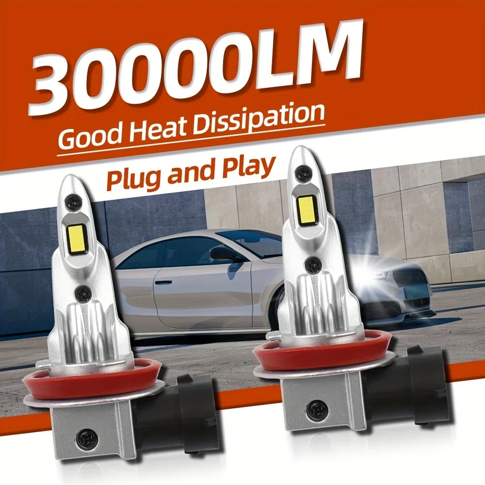 

Car Fog Lamps 9006 HB4 H8 H11 H9 H1 H4 H7 9005 HB3 Auto Headlights 30000LM 160W 6500K LED Bulbs CSP Chip Easy To Install