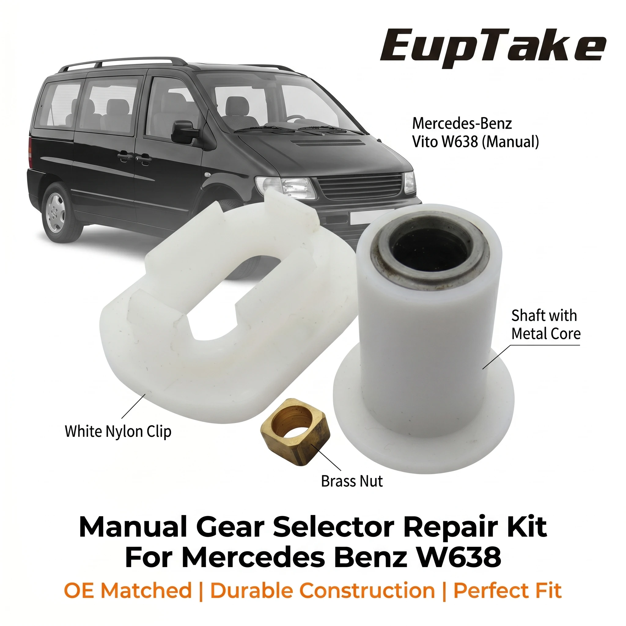 Getriebe-Wählhebel Reparatur-Set für Manuelles Getriebe Mercedes Benz Vito Klasse W638 A0002652821638 0002651249 A0002652821