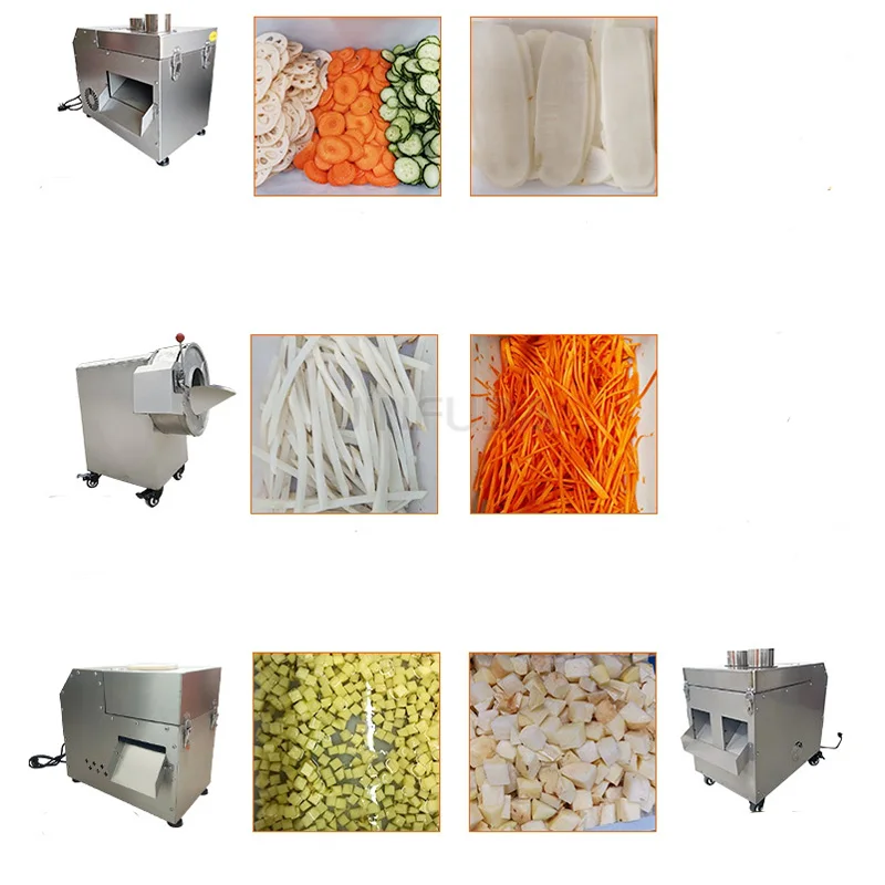 50kg/h Commercial Fruit And Vegetable Cutting Machines