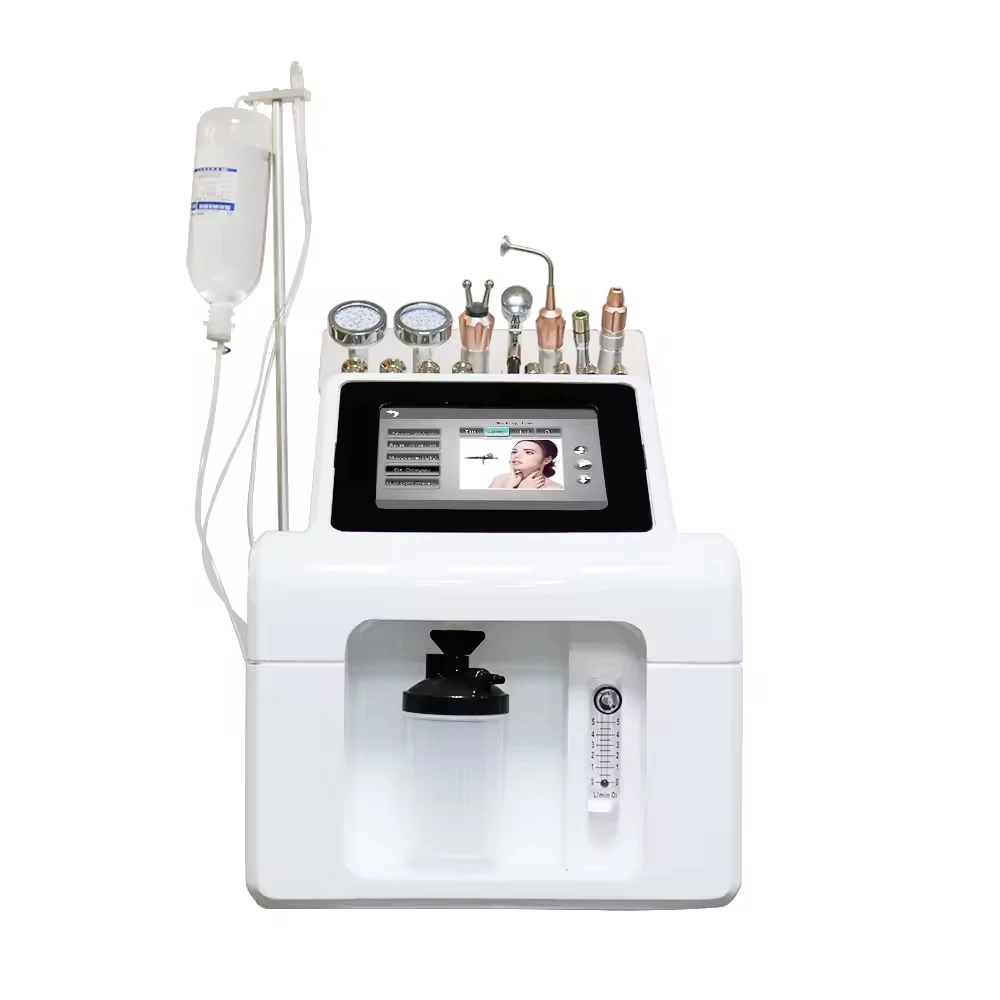 

9 In1 Oxygen Diamond Dermabrasion Vacuum Machine Black Head Removal Machine Jet Peel Hydrogen