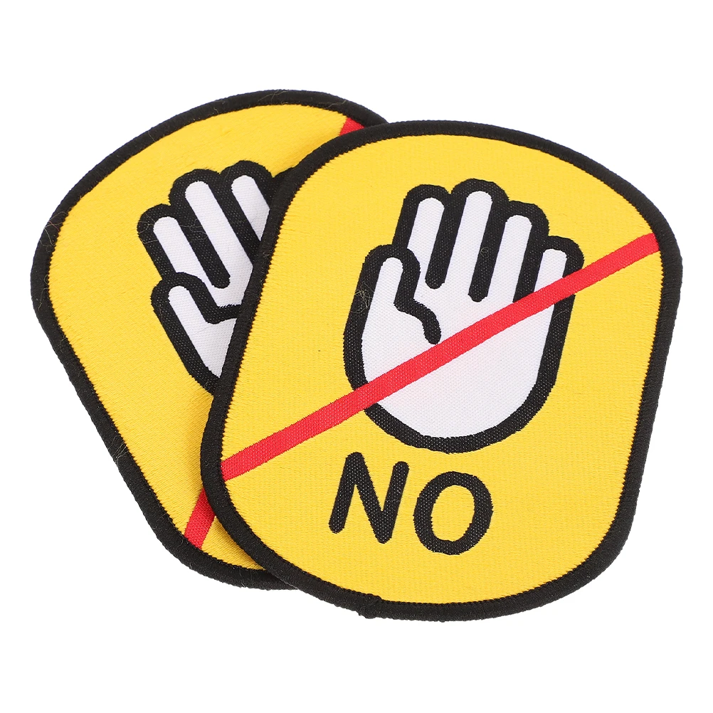 

2pcs Social Identifier Tags Reusable Waterproof Pet Identification Stickers For Dog Harness Vest Anti Loss Hanging Id Patch