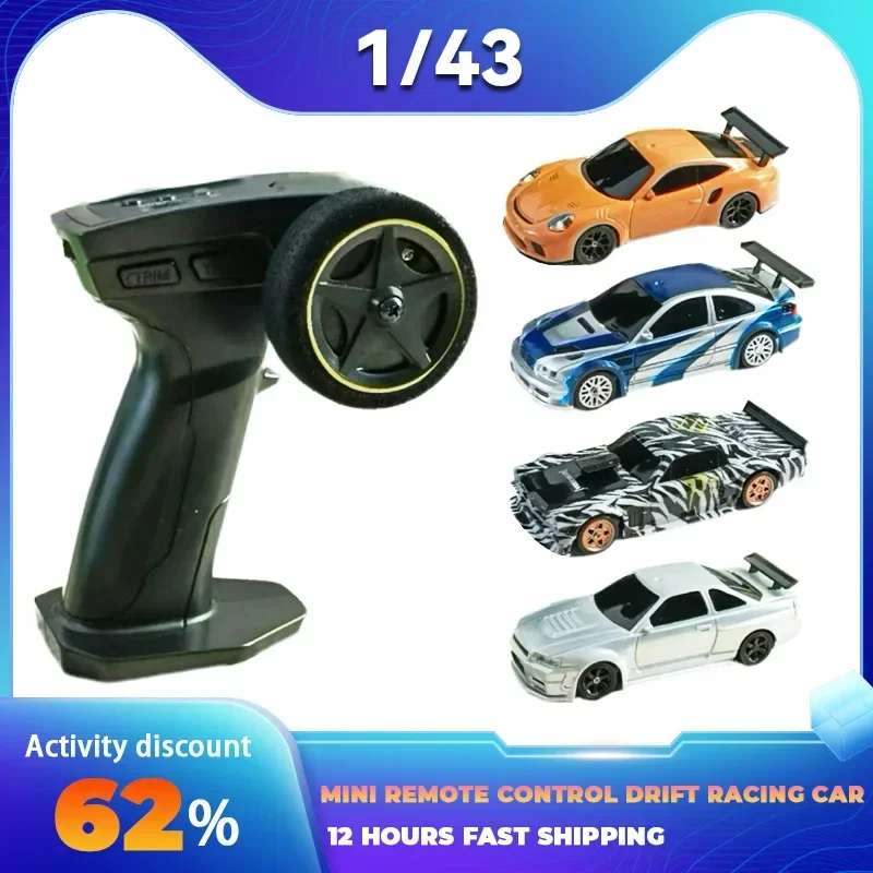 

1/43 RC Cars High Speed Mini Mosquito Car 4WD Drift Car RTR Radio Electric Toy Rc Cars for Adults Children Boy Gift