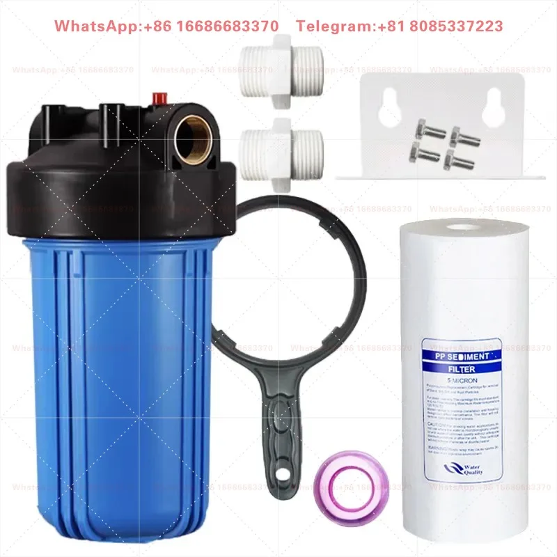 20 inch pre filter 10 inch transparent water purifier PP cotton 6 minutes 1 inch high flow
