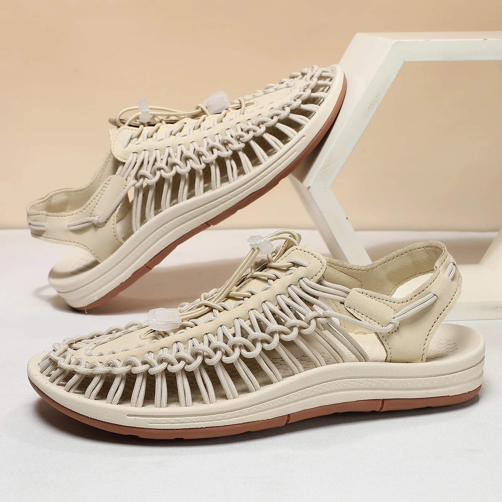 Summer New Shoes for Men Women Fashion Sandals Outdoor Sport Casual Shoes Man Elastic String Beach Shoes