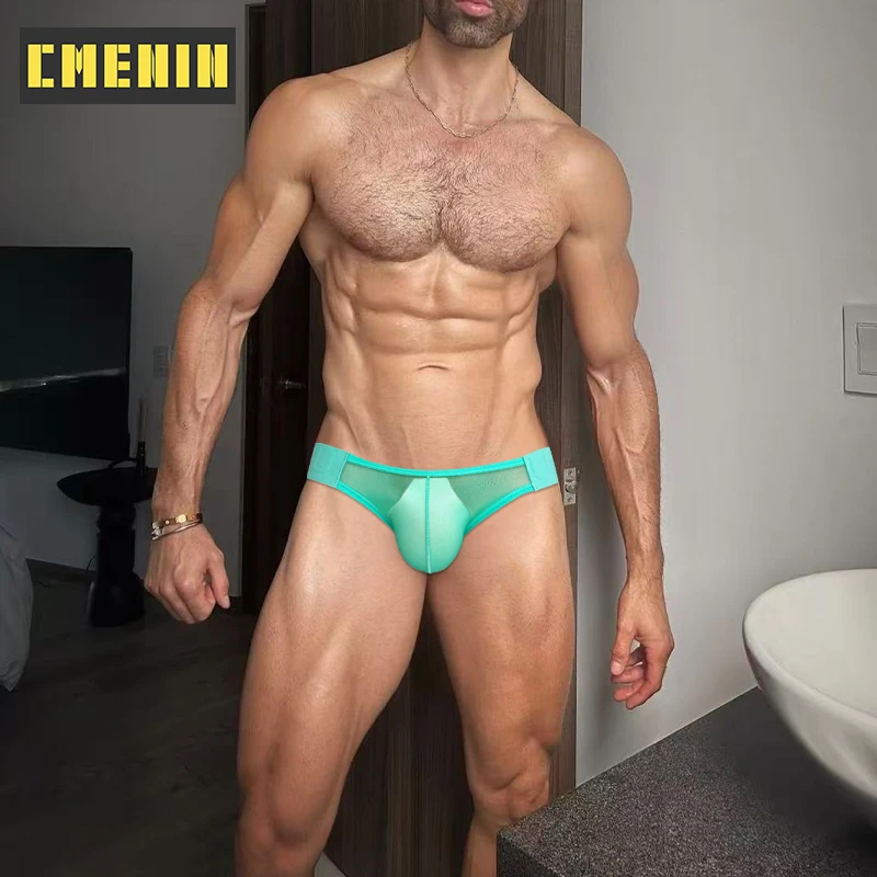 

CMENIN Hip Raise Sexy Men Underwear Sissy Bikini Jockstrap Panties Transparent Breathable Men's Thong and G String Gays Thongs