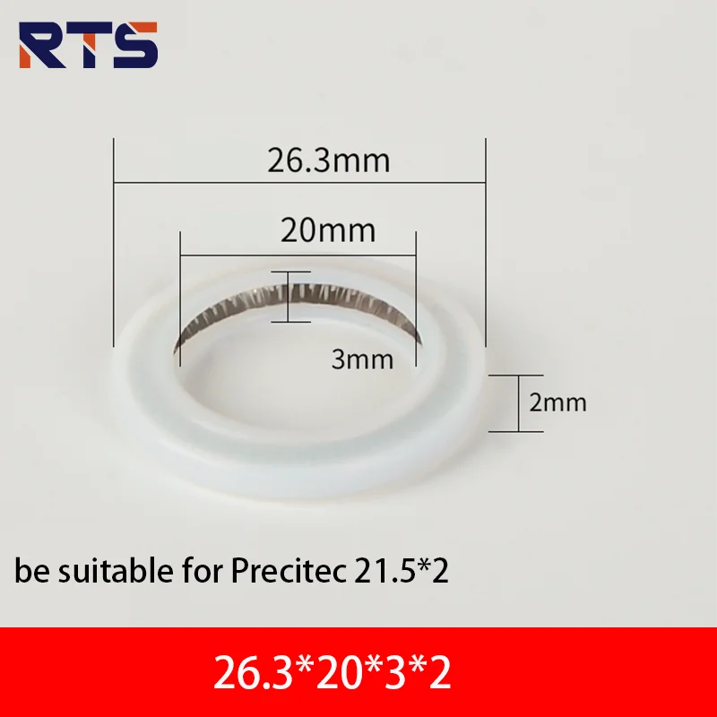 RTS BOCI Ospri Precitec 포커싱 미러 PTFE 씰 가스켓 및 절단기용 고무 링