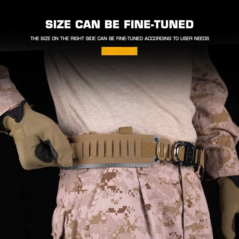قوس التكتيكية حزام مول الإفراج السريع مشبك معدني قابل للتعديل الألوان الادسنس اطلاق النار 2 في 1 أحزمة الصيد القتالية التدريب