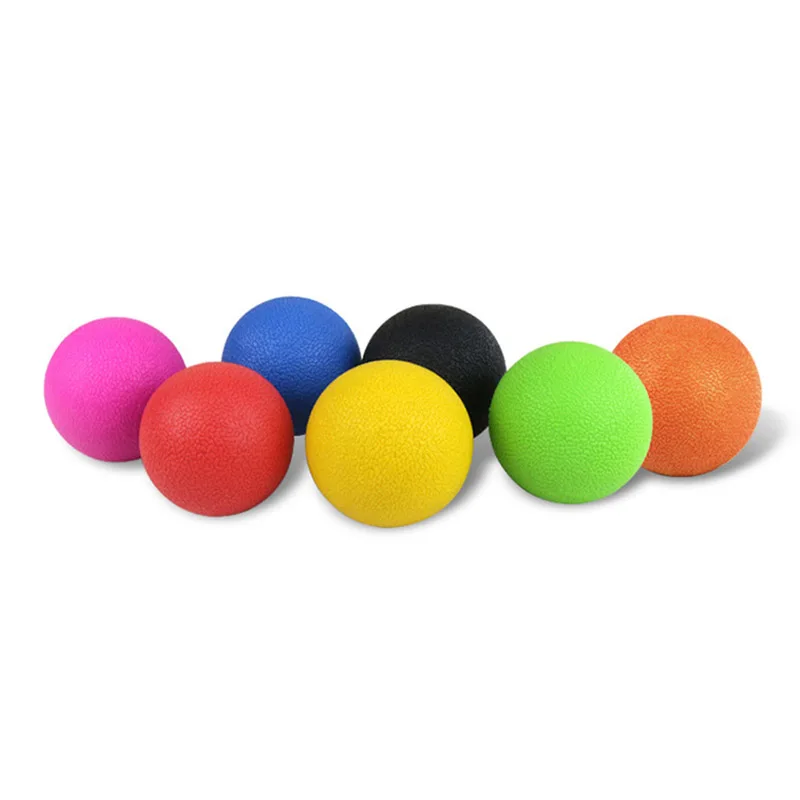 65mm TPE Fitness Massage Ball Hockey Lacrosse Ball Relaxation Self Massage Training Fascia Exercise Colorful Exercise