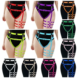 Busty Women's Belt Goth Waist Chain Harness Fashion Punk Clothes Festival Rave Wear Costume Adjust Bondgae Suspender Garters