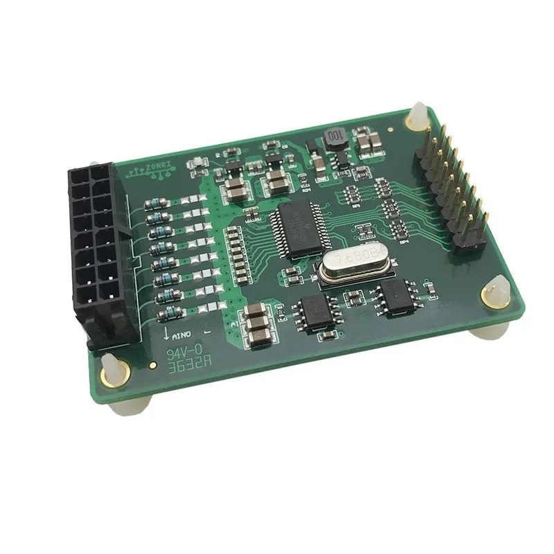 ADS1256 Data Acquisition Module 24bit ADC Development Board Single-ended/Differential Inputs On-board Boost Circuit, 3.3V/5V LDO