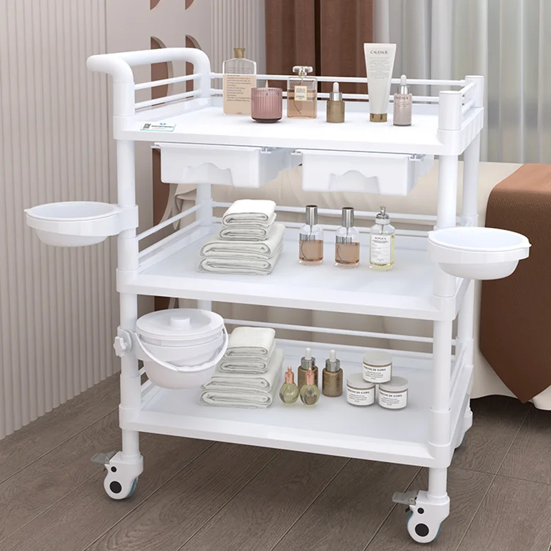 

Aesthetic Roulette Storage Trolley Medical Elegant Hairdresser Cart Small Cosmetic Portable Aesthetics Carrito De Servicio