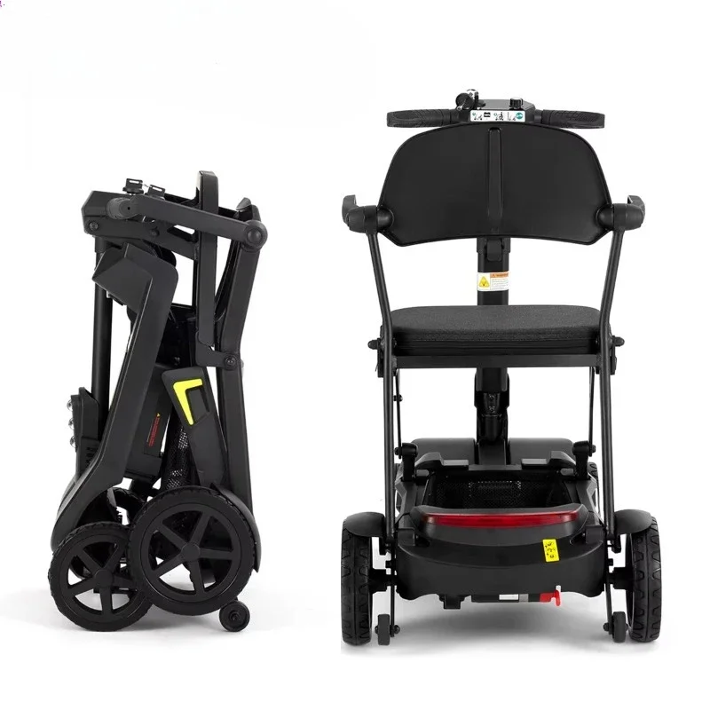 

Сверхлегкий легко складной 4-колесный мобильный самокат 16 кг, портативный электрический вездеходный дорожный самокат для пожилых людей