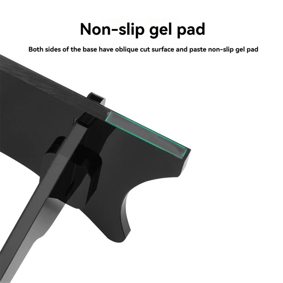 حامل سطح المكتب A003 لـ 3/ 2/ حامل قاعدة تثبيت مكبر صوت أكريليك حامل عرض مكتبي لـ
