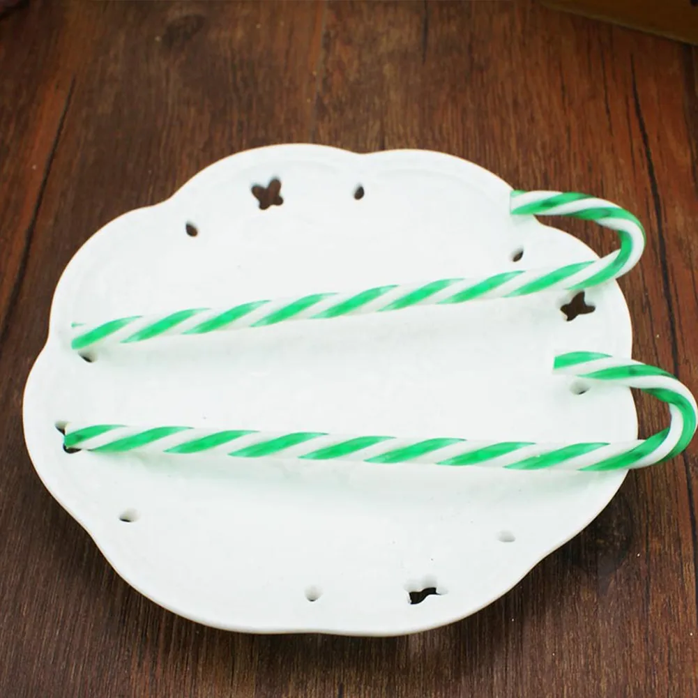 ~15CM Christmas PVC ~Candy Cane Twisted ~Crutch Christmas Tree ~Hanging Decoration Party ~Home Xmas Prop~Ornaments Kids Gift Toy