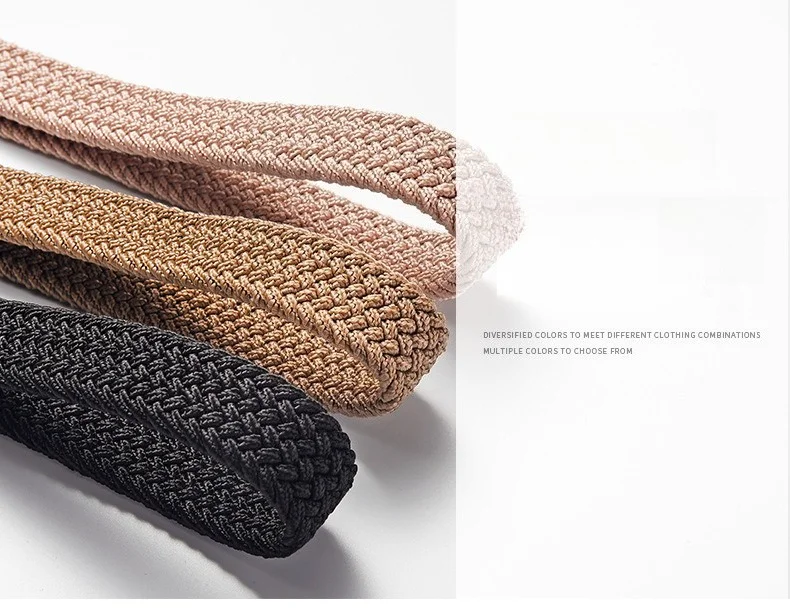 Modischer, elastischer, geflochtener Damengürtel im koreanischen Stil, robustes, geflochtenes Design, vielseitiger dekorativer Gürtel für Studenten, Unisex – Detail 26