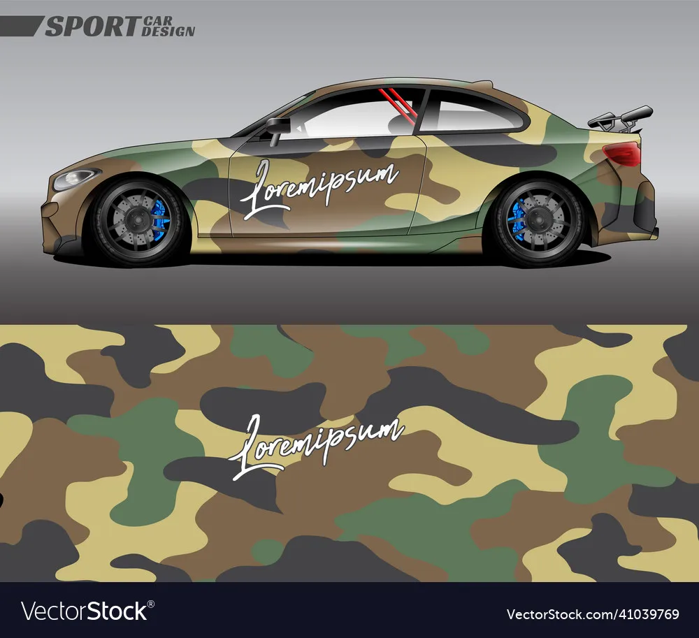 Camouflage Racing Print Car Sticker for Universal Large Car Decal Car Sticker Univers Car Stickers on The Left Right Sidesal