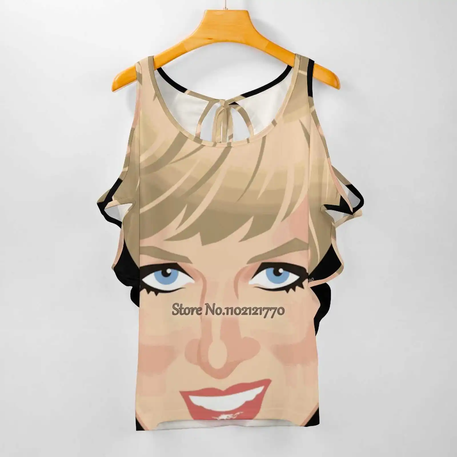 Lady Di Woman Tshirts Printed Tops O-Neck Back Lacing Top Fashion Graphic T Shirt Ladydi Diana Spencer Princess People Y2K